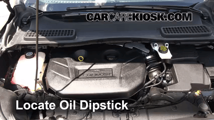Check Oil Level 2013-2016 Ford Escape - 2014 Ford Escape Titanium 2.0L
